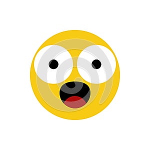 Amazed surprised emoji emoticon icon