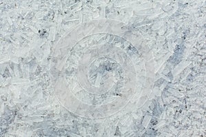 Amazing abstract broken ice crystals texture. Clear melting ice background