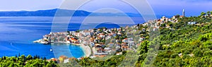 Amazing Adriatic coast. Beautiful beaches and villages of Croatia - Igrane in Makarska riviera photo