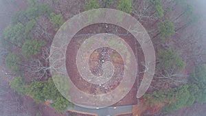 Amazing Aerial View of Rock Hawk Effigy Mound photo