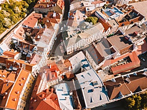 Amazing aerial view of Tallinn city