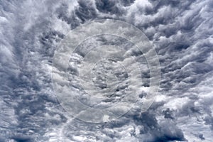 Amazing apocalyptic clouds before a storm