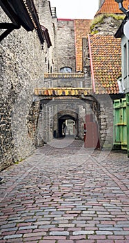 Amazing arches are buttresses of old Tallinn