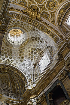 Amazing architectural details with gold ornaments and interiors