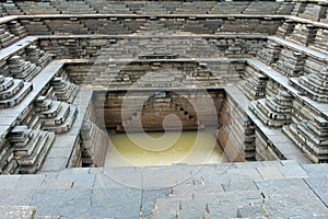 The amazing architecture public bath and step well around Hampi