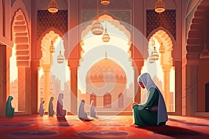 Amazing and attractive image for Eid Ul Adha AI Generated illustration