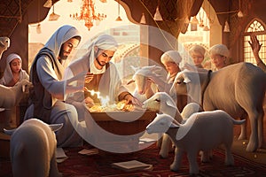 Amazing and attractive image for Eid Ul Adha AI Generated illustration