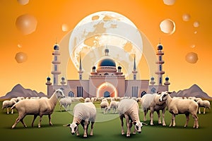 Amazing and attractive image for Eid Ul Adha AI Generated illustration