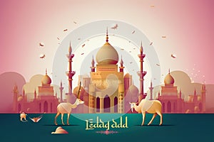 Amazing and attractive image for Eid Ul Adha AI Generated illustration