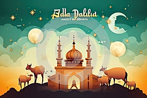 Amazing and attractive image for Eid Ul Adha AI Generated illustration