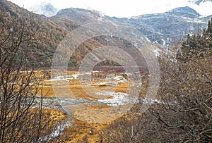 Amazing autumn season at Yading Nature Reserve in Sichuan, China