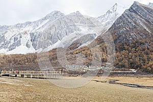 Amazing autumn season at Yading Nature Reserve in Sichuan, China