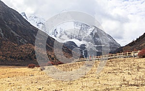 Amazing autumn season at Yading Nature Reserve in Sichuan, China