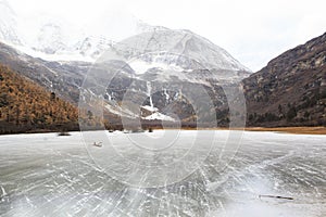 Amazing autumn season at Yading Nature Reserve in Sichuan, China