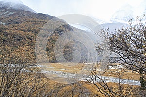 Amazing autumn season at Yading Nature Reserve in Sichuan, China