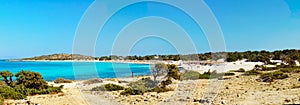 Úžasný pláž z ostrov nejblíže Kréta řecko 