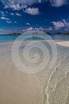 Amazing beach landscape in Maldives