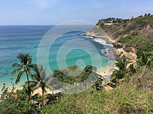 Beautiful Beach Puerto Escondido Mexico photo