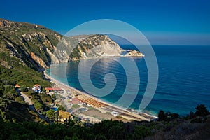 Amazing beaches of Greece - beautiful Petani  beach in Cefalonia island