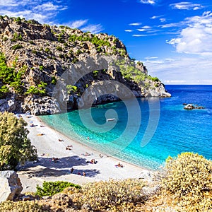 Amazing beaches of Greek islands. Karpathos