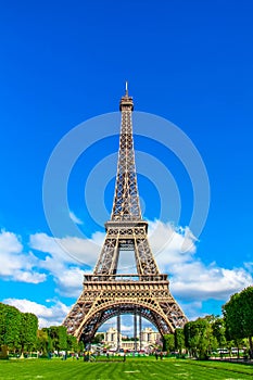 Amazing beautiful Eiffel Tower in Paris