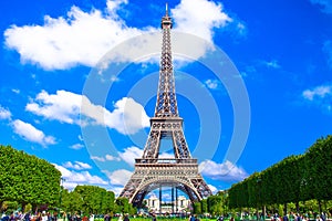 Amazing beautiful Eiffel Tower in Paris