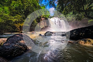 Amazing beautiful waterfalls in deep forest