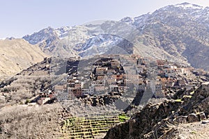 Amazing Berber village located in High Atlas mountains, Morocco