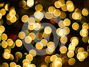 Amazing bokeh of christmas lights