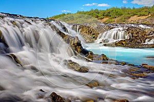 The amazing Bruarfoss in Iceland