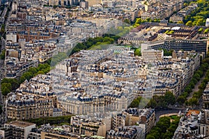 The amazing buildings and streets of Paris from above