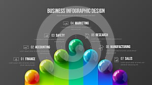 Amazing business infographic presentation vector illustration concept. Corporate marketing analytics data report creative design l