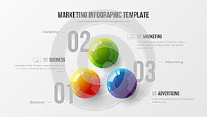 Amazing business infographic presentation vector illustration concept. Corporate marketing analytics data report creative design l