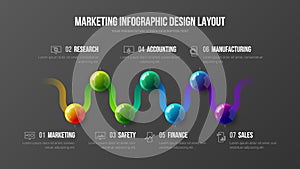 Amazing business infographic presentation vector illustration concept. Corporate marketing analytics data report creative design l