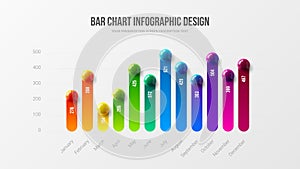 Amazing business infographic presentation vector illustration concept. Corporate marketing analytics data report creative design l