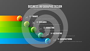 Amazing business infographic presentation vector illustration concept. Corporate marketing analytics data report creative design l