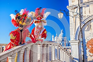 Amazing carnival masks in Venice, Italy