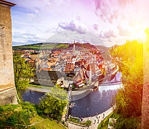 The amazing city of Cesky Krumlov in the Czech Republic