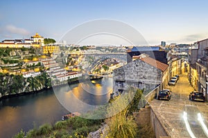 Amazing city of Porto with Eiffel`s bridge, Portugal