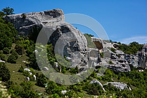 Amazing city on a rock in Crimea photo