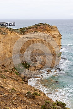 The amazing cliff faces around the iconic 12 Apostles in Port Campbell Victoria Australia on October 3rd 2023