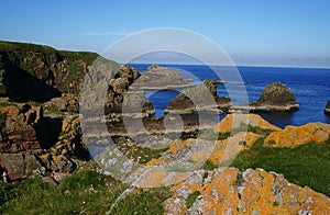 Amazing cliffs near Slains castle, Scotland