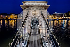 Amazing close-up photo of the Budapest Chain Bridge