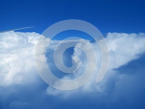 Amazing clouds against a blue sky