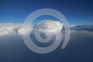 Amazing clouds against a blue sky