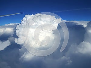 Amazing clouds against a blue sky