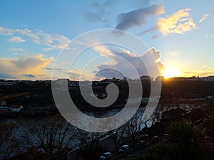 Amazing clouds at Douro river