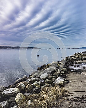 Amazing clouds on English Bay