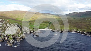 The amazing coastline at Port between Ardara and Glencolumbkille in County Donegal - Ireland