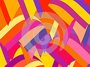 The Amazing of Colorful Art Red, Orange, Purple and Pink, Abstract Modern Shape Background or Wallpaper